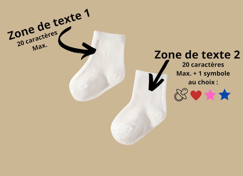 Chaussettes bébé : Annonce de grossesse surprise, cadeau idéal pour futurs grands-parents, marraine, parrain. image 2