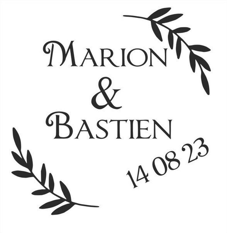 Stickers personnalisés pour vases : Ajoutez une touche unique à votre décoration de mariage et d'événements image 2