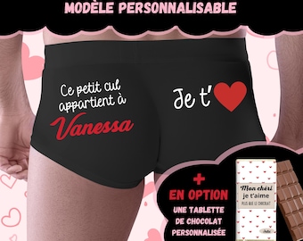 Personalized boxer shorts, Valentine&#39;s Day gift idea, men&#39;s underwear to offer!