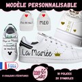 Bridal shoe stickers, wedding sneaker stickers, personalized wedding stickers product logo