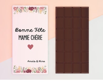 Fête des Mamans Gourmande : Offrez-lui une tablette de  Chocolat Personnalisé