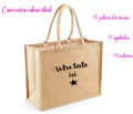 Personalized burlap tote bag - customizable text - Large personalized tote bag - Customizable tote bag / Shipped within 24 hours! product logo
