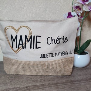 Grande Trousse personnalisée, Cadeau maman à personnaliser avec prénoms. image 2