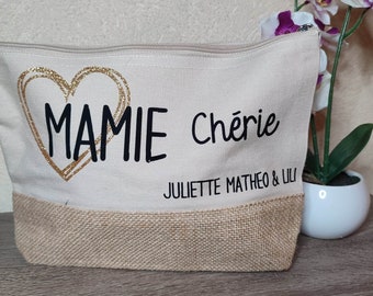 Grande Trousse personnalisée, Cadeau noël mamie à personnaliser avec prénoms.