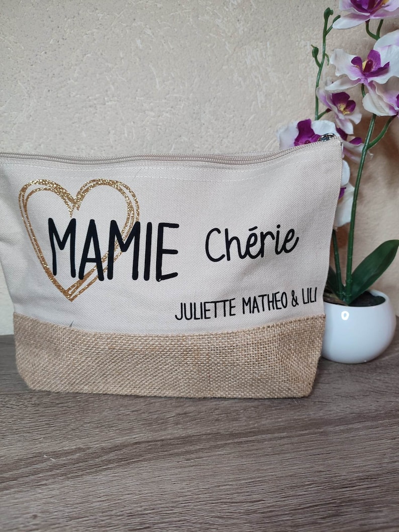 Grande Trousse personnalisée, Cadeau maman à personnaliser avec prénoms. image 2