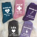 Personalized Glitter Care Socks product logo