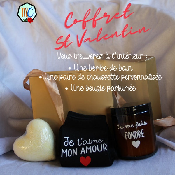 Coffret Saint-Valentin pour amoureux - Un cadeau romantique et original