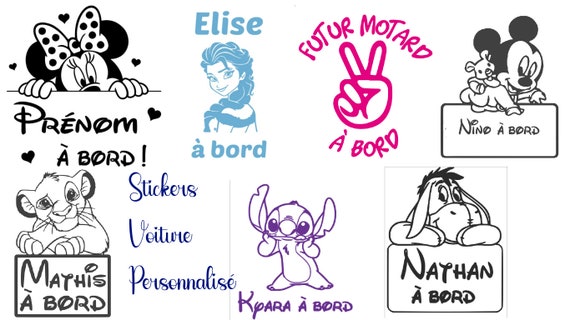 Stickers voiture personnalisé - Autocollant voiture