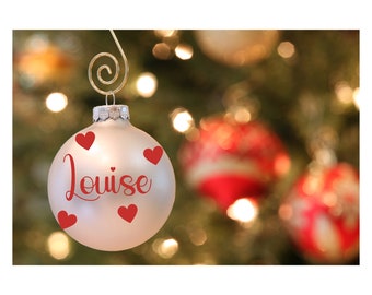 First name stickers for personalized Christmas ball - DIY Christmas decoration