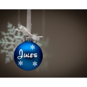 Stickers autocollant prénom pour boule de Noël personnalisé Décoration de Noël DIY image 1