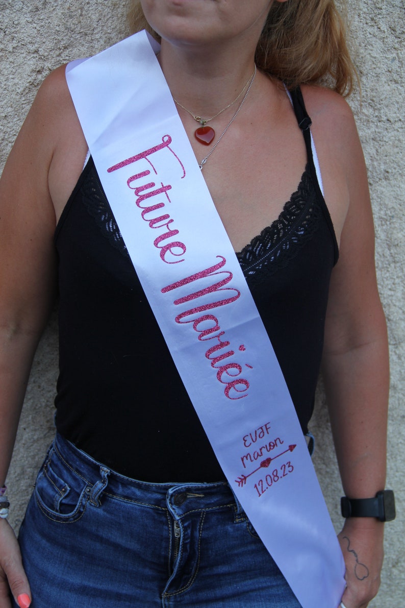 Personalized Miss Sash Ideal for birthdays and bachelorette parties image 1