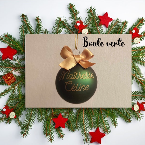 Boule de Noël en verre personnalisable | Une décoration unique pour votre arbre