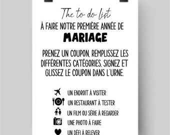 Stickers affiche mariage