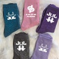 JUL Personalized Sequined or Plain Black Socks - New Models product logo