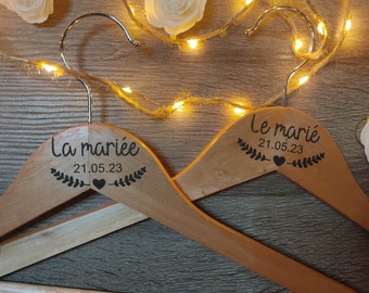 Iron-on flex for personalized wedding hanger