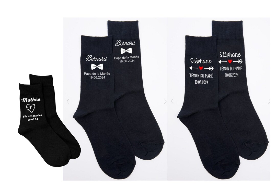 Bemaystar Chaussettes Personnalisées Avec Photo, Cadeaux De Saint