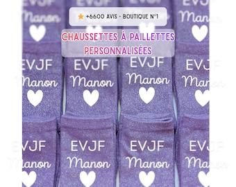 Personalized Sequin Socks - Gift for Hen Parties, Bridesmaids, Weddings - Team Bride, Maid of Honor - Hen Party Accessories - 24-Hour Shipping