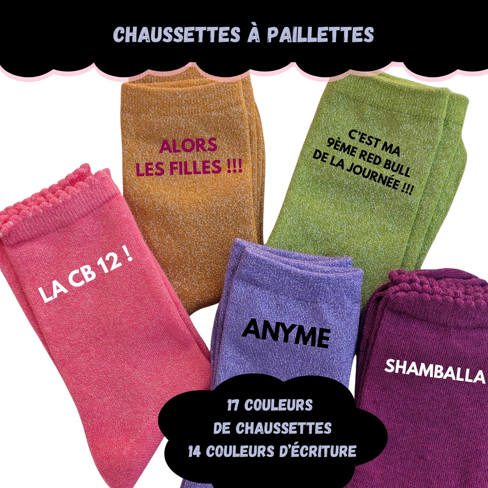 Anyme Sequin Socks!