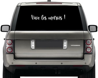 Customizable car stickers. Wedding car sticker. Just Married Stickers