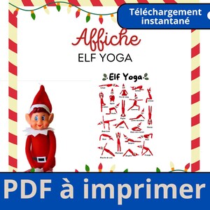 ¡Dale un toque zen y lúdico a tu Navidad con nuestro póster “Elf Yoga”!-PDF
