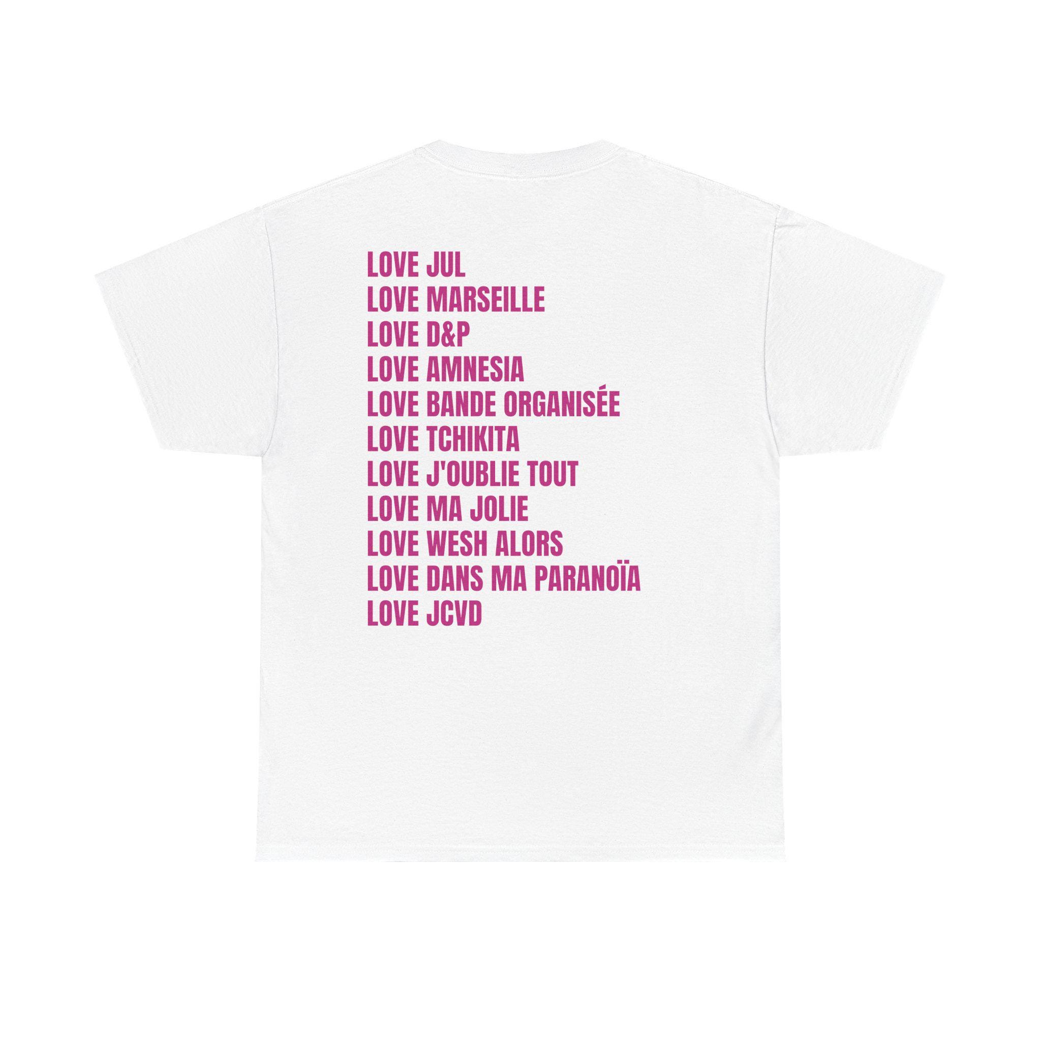 Love Jul T-shirt, Marseille, Rap Fan Gift, Concert at the