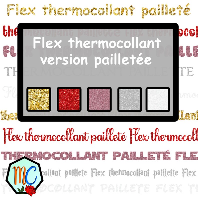 Prénom Flex thermocollant / mot thermocollant couleur et police au choix pour personnaliser toutes sortes de textiles image 1