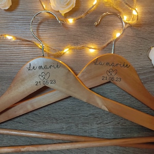 Iron-on flex for personalized wedding hanger
