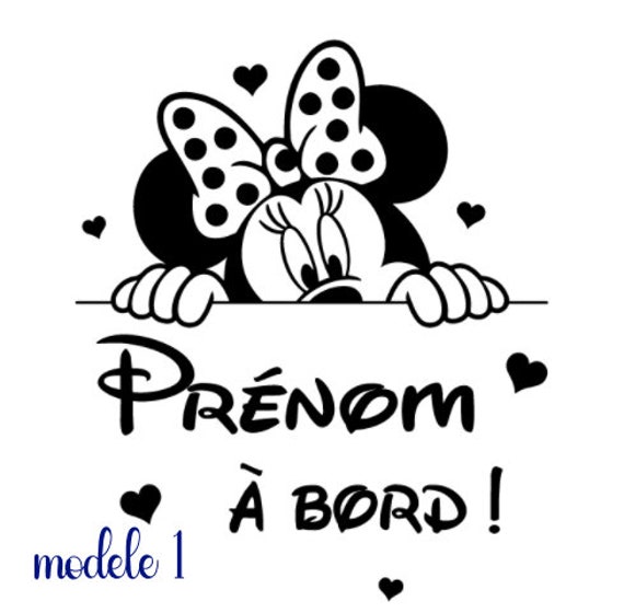 Sticker Prénom Autocollant enfant personnalisé Porte Adhesif Véhicule Deco