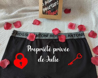 Boxer personnalisé pour jeune marié : le cadeau original pour le jour J