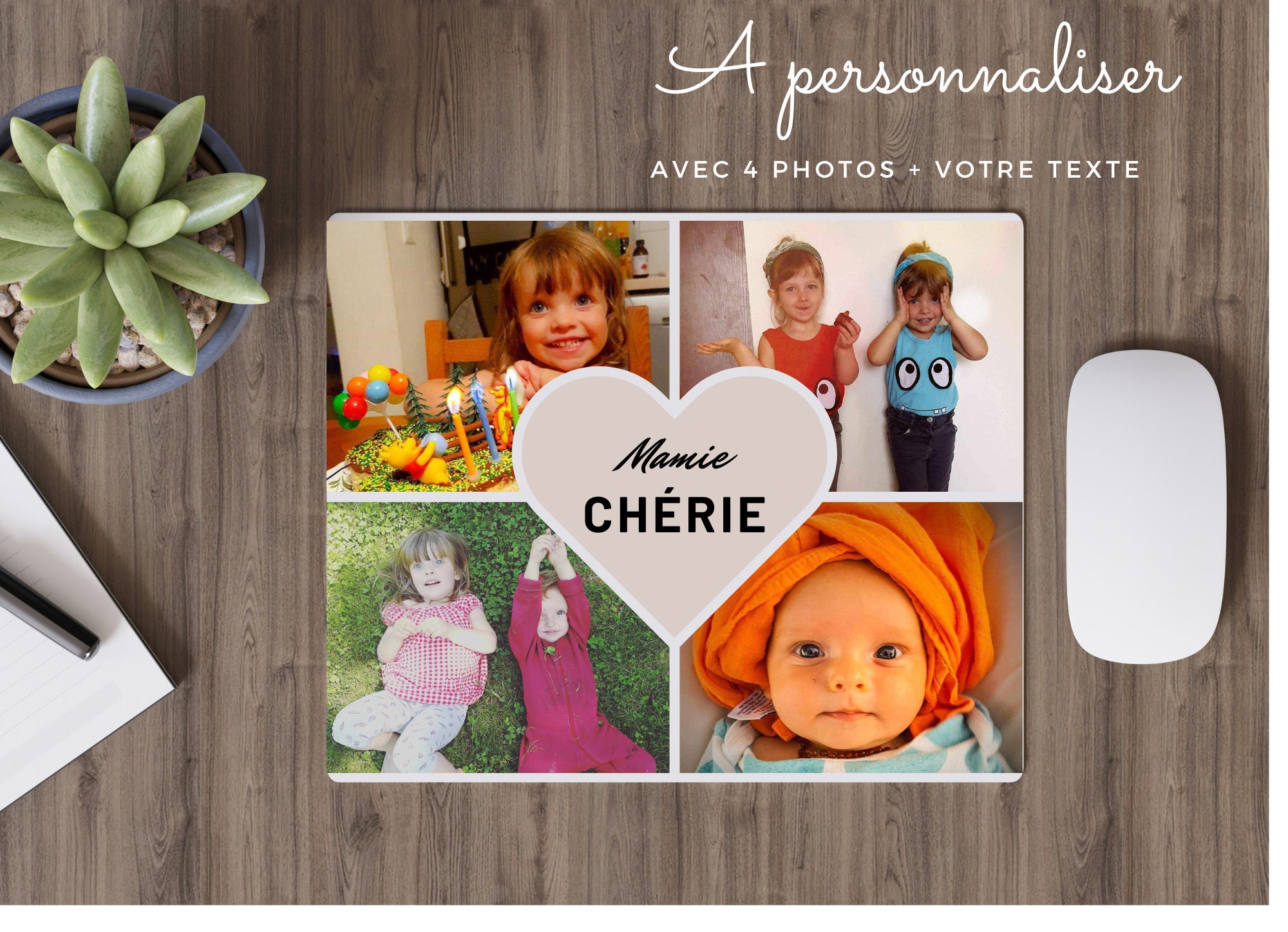 Tapis De Souris De Jeu Extra Large En Forme De Cœur Rose Love 31,5 X 11