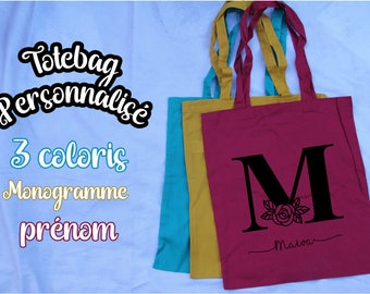 Colorful tote bag with first name: the ideal gift for any occasion