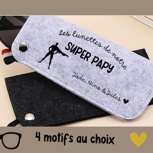 Personalized glasses case for grandpa | Grandfather's Day gift