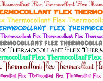 Prénom Flex thermocollant / mot thermocollant ( couleur et police au choix) pour personnaliser toutes sortes de textiles