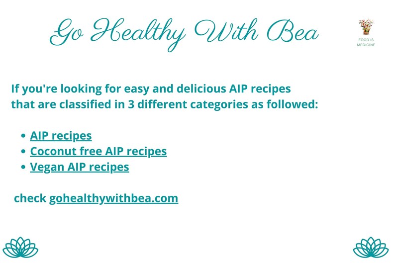 AIP Food List Printable Paleo Autoimmune Protocol Grocery Checklist Pdf ...