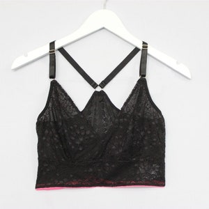 Ready To Wear Confident Tiger Dahlia Crossover Bralette - Black
