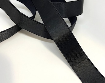 Plush Back Bra Straps Craft Supplies Lingerie Strapping Fabric Trim Waist Band Garment Accessory Plain Weave Band Black Bra Making Belt