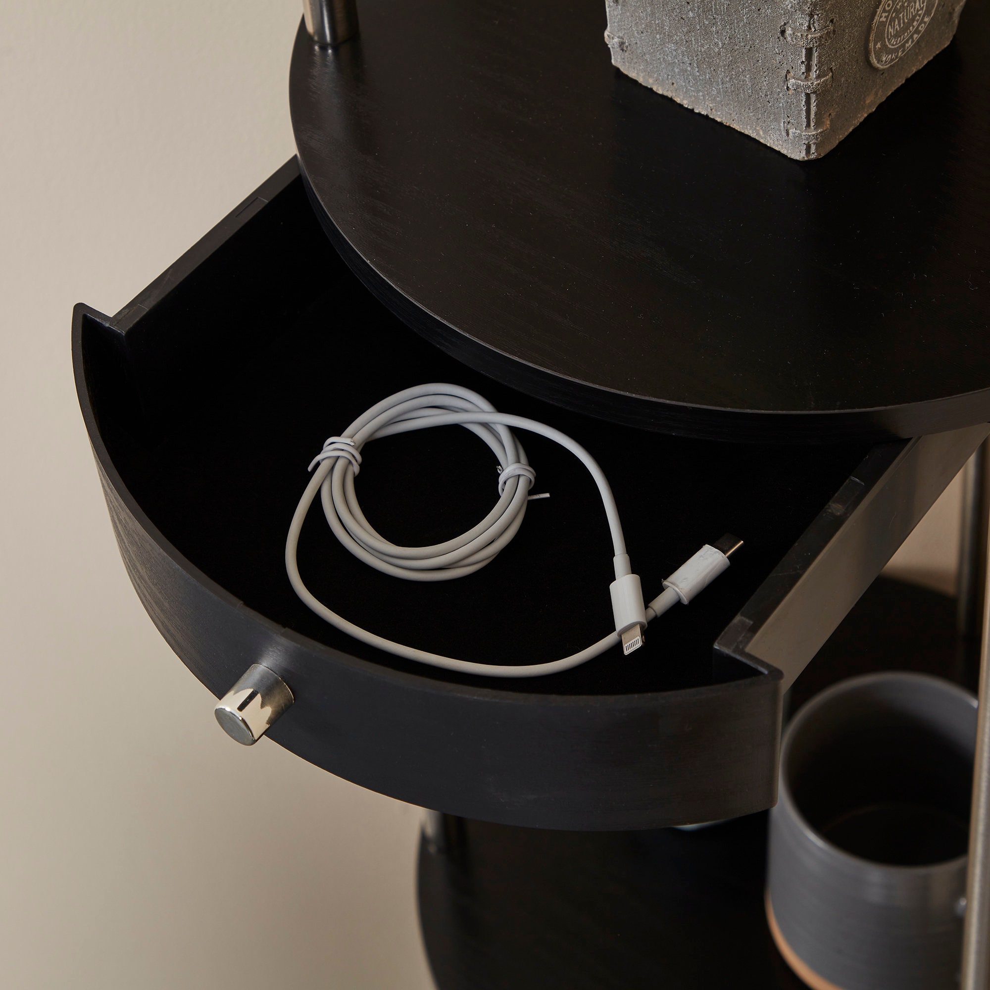 63 Floor Lamp With Drawers Bedroom Lamp With Shelves Etsy