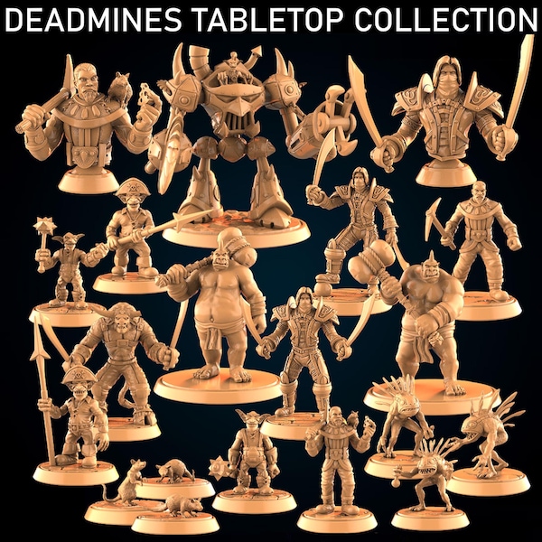 Deadmines Collection Tabletop Wargaming Miniatures