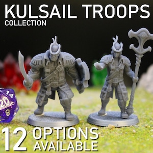 Kulsail Troops - Fantasy Human Sailor Miniature | Resin Model Fantasy RPG & Wargames