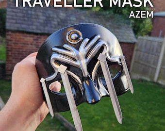 Máscara de Viajero de SINFORGED - Cosplay FFXIV con Correa Elástica - Kits de DIY también disponibles.