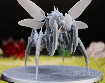 Helldropper Stalker - 100mm Base | 3D Printed Alien Creature Model for 28mm–32mm Wargames & Sci-Fi Tabletop RPGs