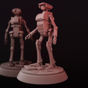 Taktischer Droide 28 mm Maßstab Sci-Fi Roboter Figuren Droiden Harz Minis für Kriegsspiele Legion Kompatibel