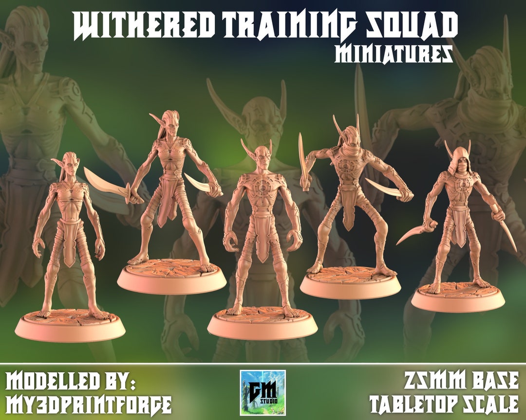 Withered Training Squad Miniatures 25mm Base - Etsy