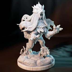 Entei 50mm Base Kaijumon Dragon Lizard Realistic Monster Figure 3D Printed Resin Creature Tabletop Gaming Mini