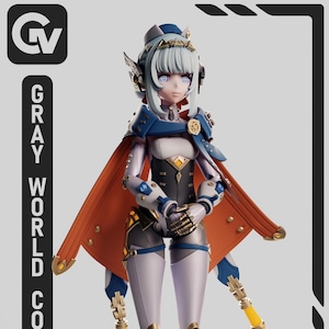 Ineffa DIY Figurenbausatz - *UNBEMALT* Genshin Style 3D Garage Kit von Greyworldcorporation