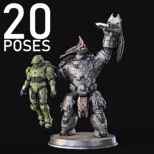 Brutes 20 Poses Available 3D Printed Alien Heavy Infantry Miniatures for 28–32mm Sci-Fi Wargames & Flashpoint Proxies
