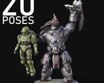 Brutes 20 Poses Available 3D Printed Alien Heavy Infantry Miniatures for 28–32mm Sci-Fi Wargames & Flashpoint Proxies