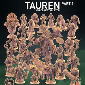 Tauran Part 2 Collection - Tabletop Scale - My3dPrintForge - Tabletop Dungeons and Dragons Wargaming Minis