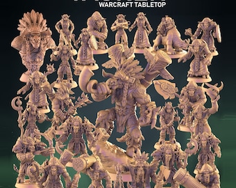 Tauran Part 2 Collection - Tabletop Scale - My3dPrintForge - Tabletop Dungeons and Dragons Wargaming Minis