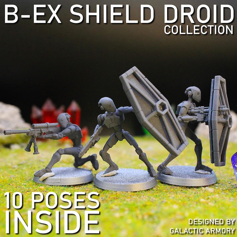 BX Shield Droids 10 Options Available Resin Sci-fi Assassin Bots ...